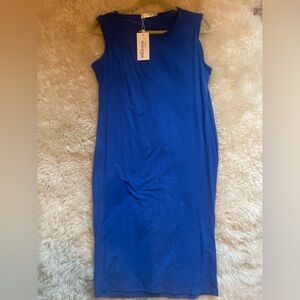 Meaneor Vibrant Blue Maxi Dressing